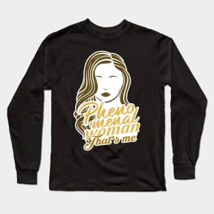 'Golden Girl That's Me' Cool Phenomenal Woman Gift Long Sleeve T-Shirt